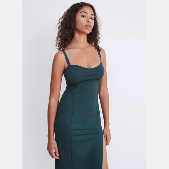 Aritzia Ten by Babaton Forest Green Midi Dress - Picture 3 of 15